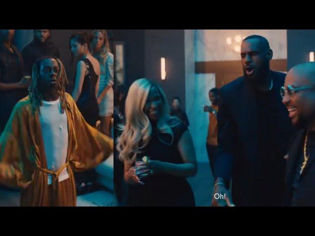 LEBRON & SAVANAH GETS INTO IT! WITH LIL WAYNE! IN COMMERCIAL! HILARIOUS!