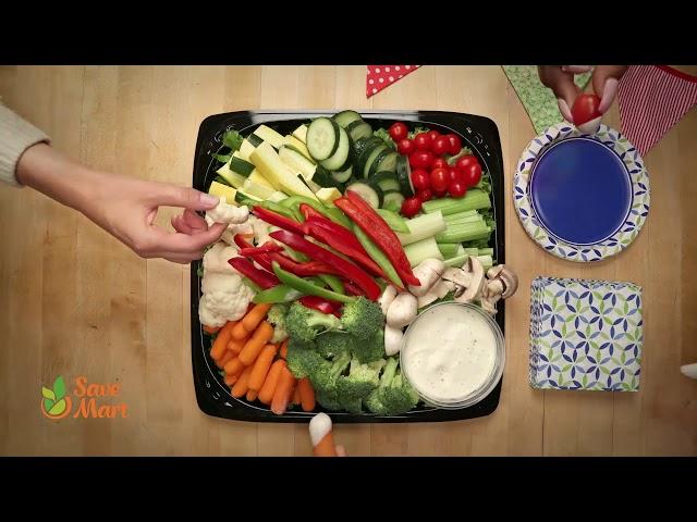 Save Mart's Fresh Vegetable Tray Party Platter