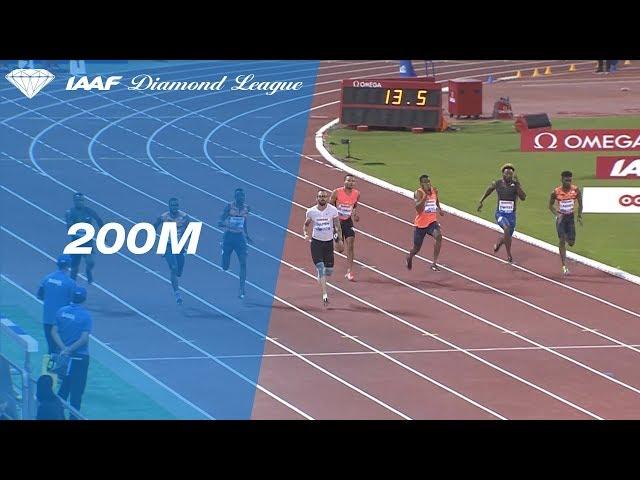 Noah Lyles Wins Men's 200m - IAAF Diamond League Doha 2018