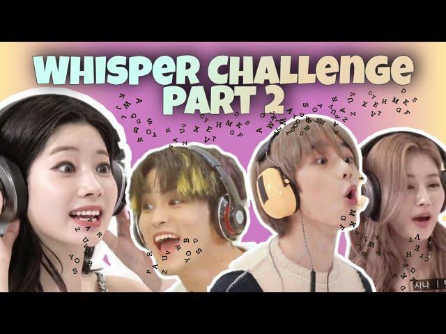 Kpop Whisper Challenge Funny Moments (ENG SUB)