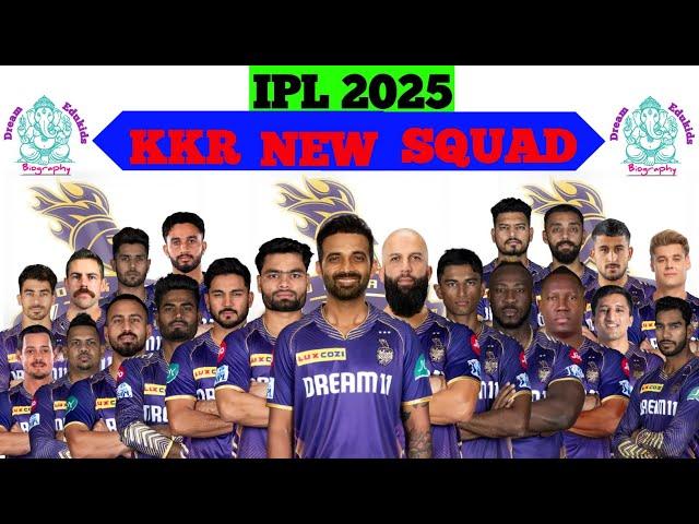 IPL 2025 - Kolkata Knight Riders Final Squad With Price | KKR Team IPL 2025 Players List ||