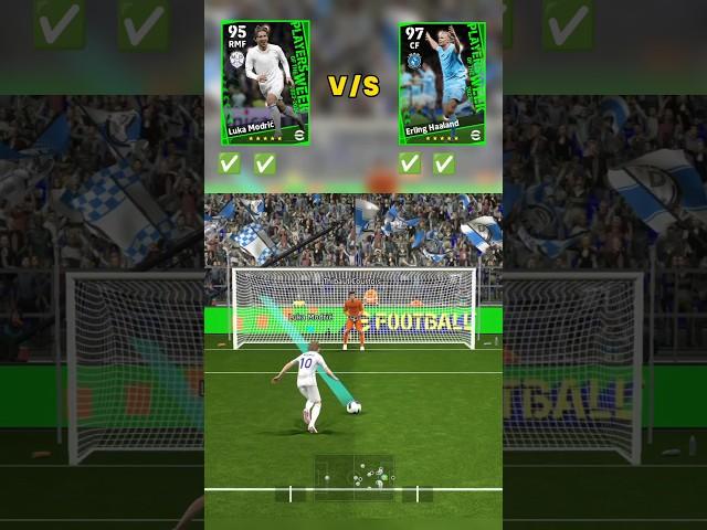 Modric vs Haaland Challenge  #efootball2024 #efootball #pes #pes2021 #shorts