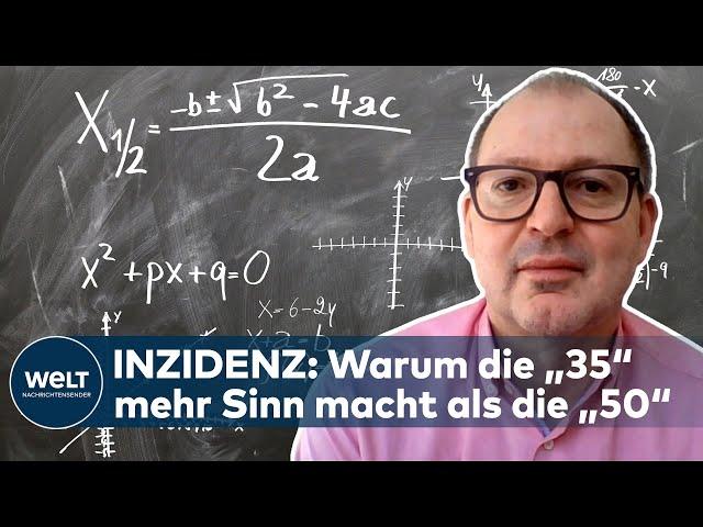 Mathematik-Professor erklärt die Berechnung des Inzidenz-Wertes | WELT INTERVIEW