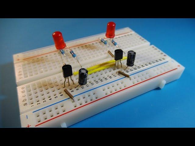 LED Blinking Circuit | Breadboard projects