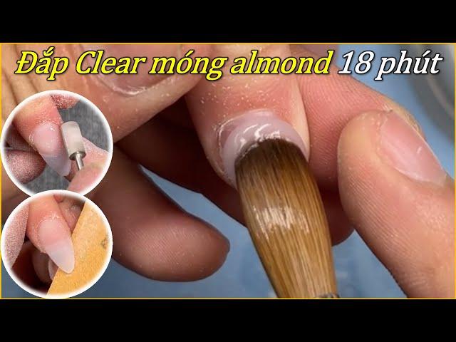 Đắp bột clear shape Almond nhanh gọn lẹ | Phong Tran Art