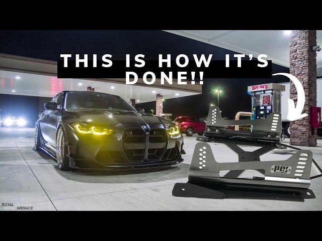 [4K] HOW TO: ASSEMBLE PCI Racing Seat Mount/Sliders - POV - Step By Step