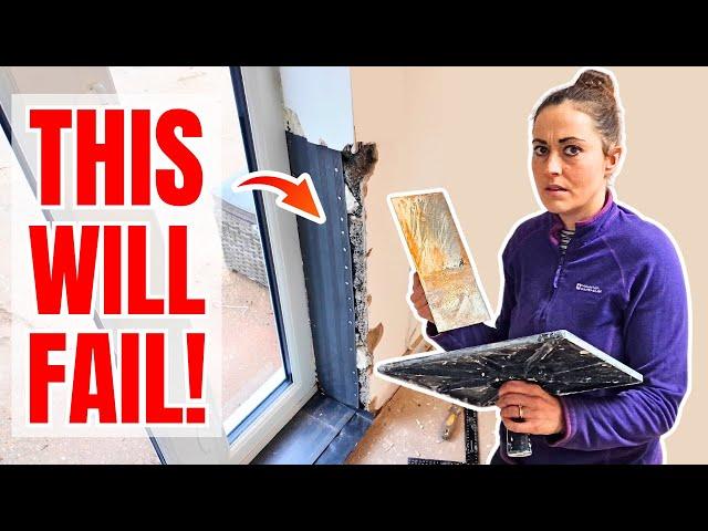 AVOID THIS PLASTERING MISTAKE around door and window reveals!