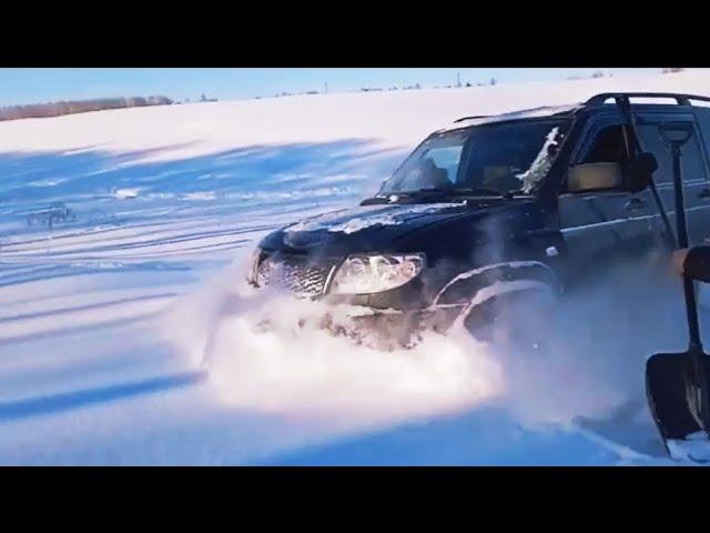 УАЗ ПАТРИОТ 3UZ-FE 300 л.с. по глубокому снегу UAZ on deep snow