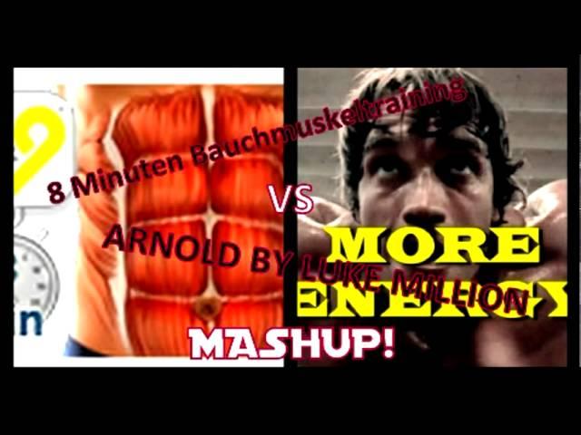 8 Minuten Bauchmuskeltraining VS Arnold MASHUP!