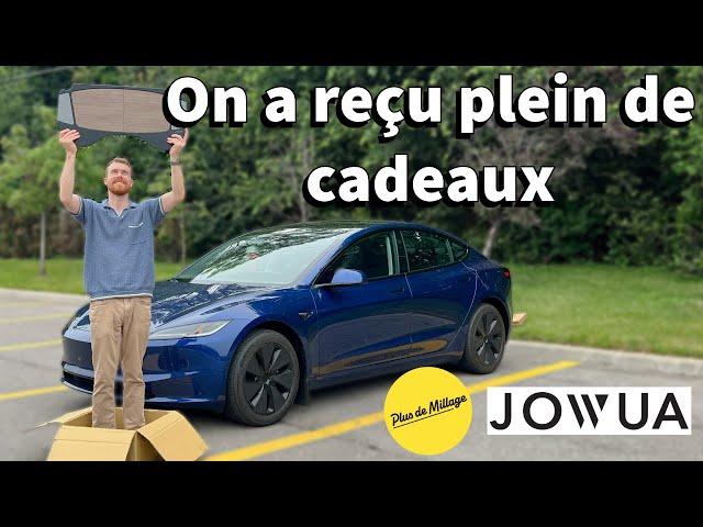 On croule sous une panoplie d'accessoires Tesla - Partenariat Jowua