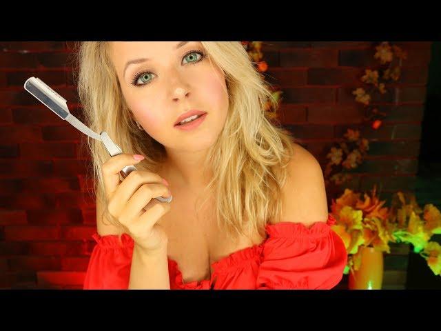 ASMR You will learn what a paradise for men is  Shave and facial massage RU