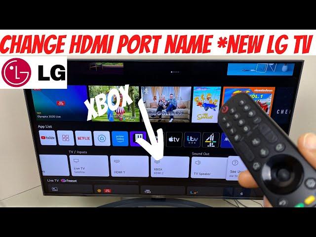 Change HDMI Port Label *New LG Smart TV