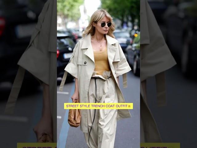 편안하면서도 세련된 여성 봄 코디 Street Style Trench Coat Outfits #cody#style#goodvibes#여성의류#트렌치코트