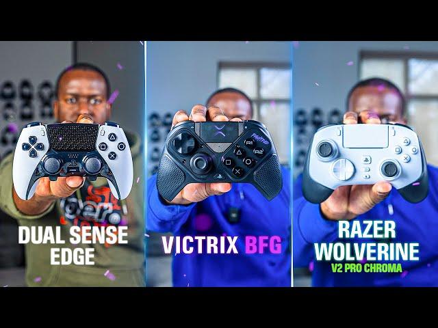 PS5 DualSense Edge vs Victrix Pro BFG vs Razer Wolverine V2 Pro Chroma!