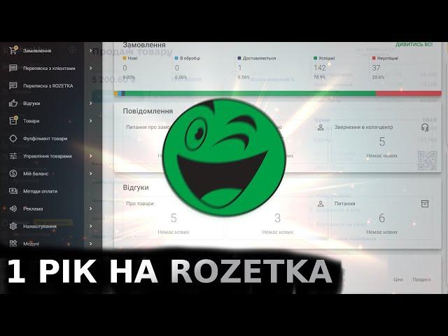 1 рік на маркетплейсі Rozetka