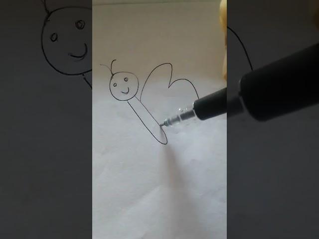 how to draw a simple butterfly #butterfly#animals#shorts#easy#viral