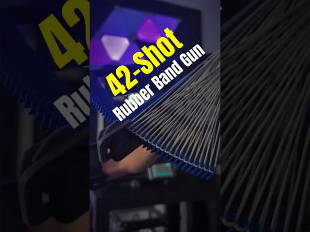 3D printed 42-shot rubber band toy gun! #3dprinting