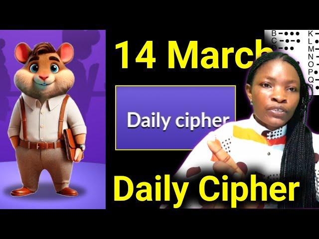 14 March Hamster Kombat Daily Cipher Today - Hamster Verse Cipher Today.