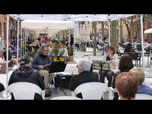 Arturo Blasco i Anna Orriols Calbet a la festa/proludi de Sant Jordi 2023 a Begues