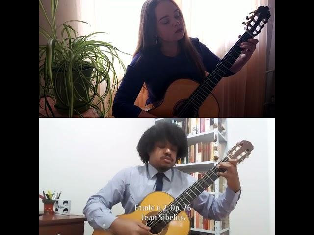 ELENA GOLOVINA and ROBERT MOURA classical guitar duo - Jean Sibelius Etude op. 76