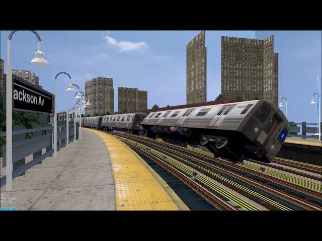 OpenBVE HD Troll: NYC Subway 100 MPH Tilting R68s On The 5 Express Train (White Plains Road)