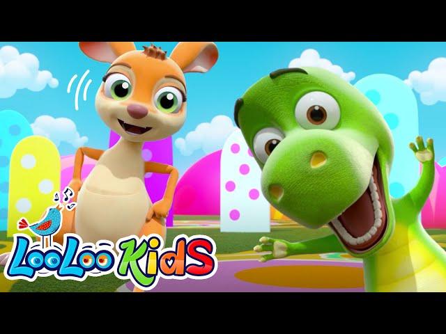 Jump and Bounce with the Kangaroo and Zigaloo (Official Video) - S4EP38 Dance Along - LooLoo Kids