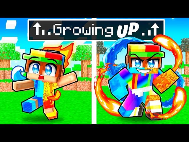 Johnny’s BIRTH to ELEMENTAL in Minecraft!
