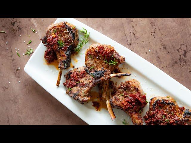 Sun Dried Tomato Marinated Rack of Lamb