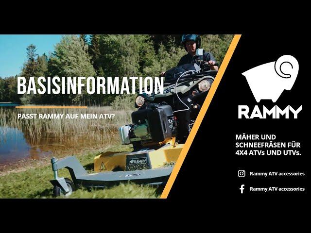 Basisinfos auf Deutsch - Rammy ATV accessories