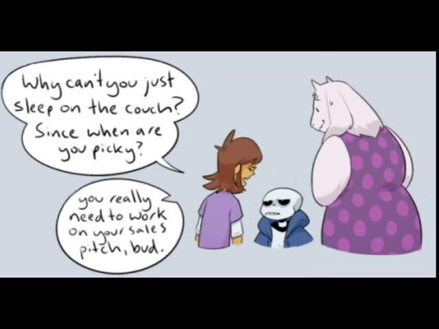 Undertale Comic Dub - Sharing a Bed