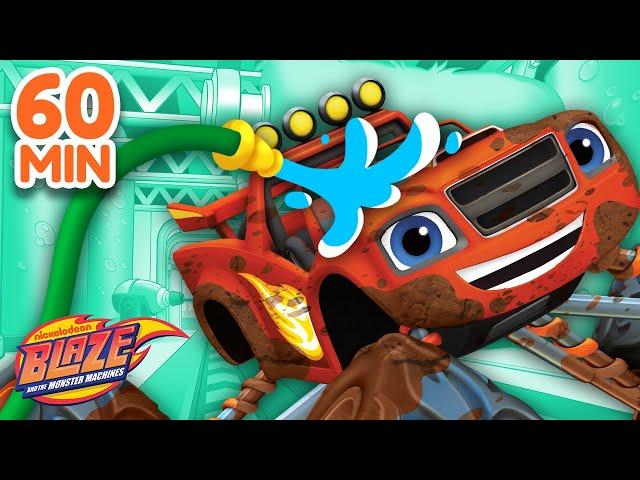 Blaze's Car Wash Surprise 1-11 Compilation | 1 Hour | Blaze and the Monster Machines