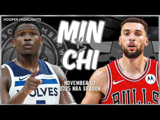 Minnesota Timberwolves vs Chicago Bulls Full Game Highlights | Nov 7 | 2025 NBA Season