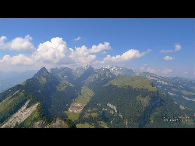 4K Hoher Kasten Appenzell & St.Gallen SWITZERLAND アルプス山脈