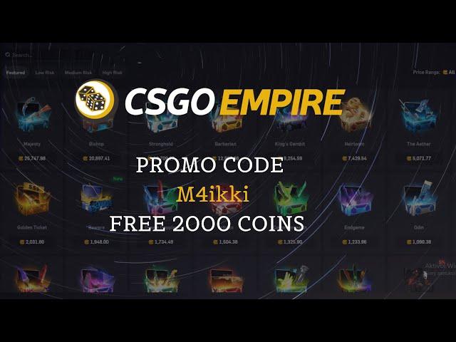 (CSGOEMPIRE PROMO CODE) FREE 2000 COINS - CSGOEMPIRE CODE 2025