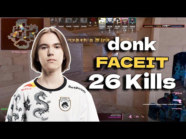 donk 26 Kills vs SkyWhyWalker (Anubis) FACEIT Ranked June 09, 2024 | CS2 POV