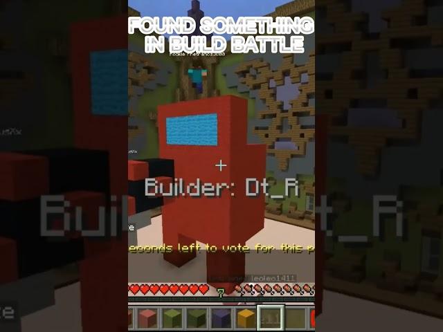 I FOUND SOMETHING SHOCKING IN MINECRAFT BUILD BATTLE