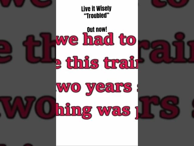 Live it wisely - Troubled OUT NOW #poppunk #newmusic #newpoppunk #poppunksnotdead