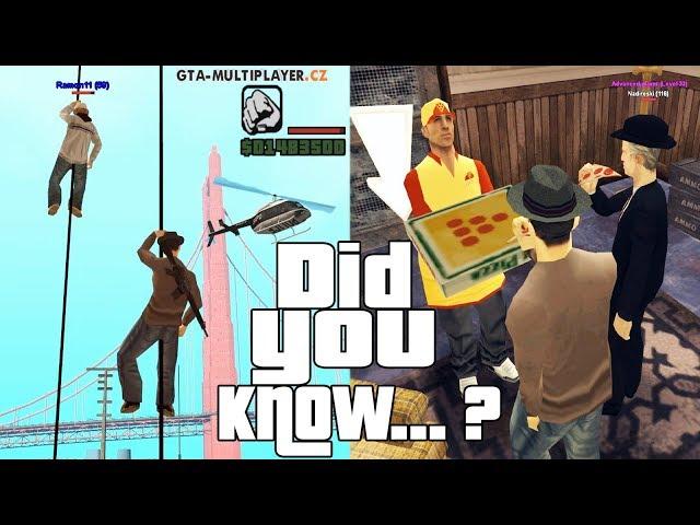 GTA San Andreas Multiplayer Secrets and Facts