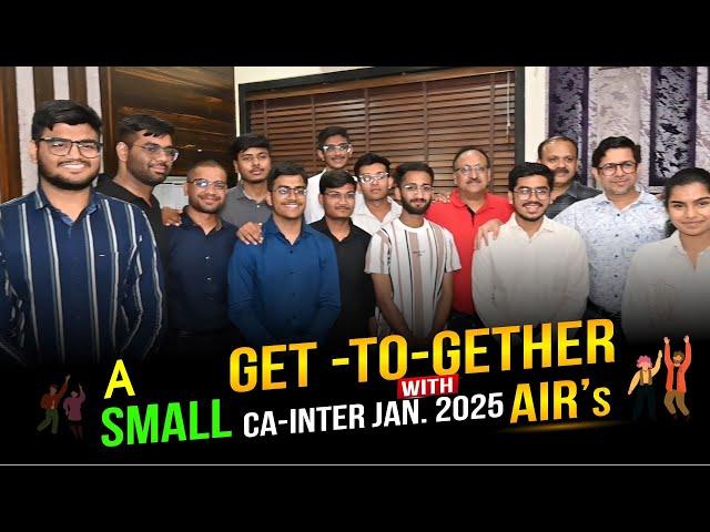 A Small Get to Gether with CA - inter 2025 Toppers