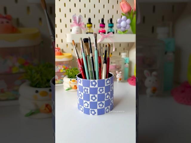 DIY Brush holder #shortviral #craft #art #diy #diycrafts #acrylicpainting