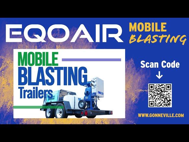 EqoAir Mobile Blasting Trailers | ALL-IN-ONE Vapor Abrasive Blasting Machine | LESS DUST, LESS MESS