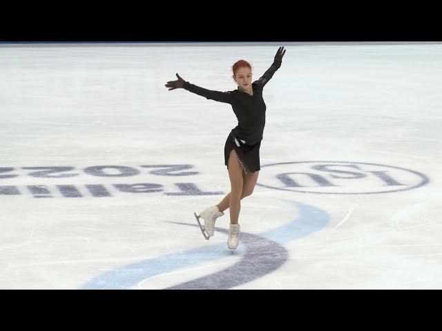 Alexandra Trusova - FS Practice 2 - Europeans 2022 / Трусова - тренировка ПП - ЧЕ - 15.01.2022