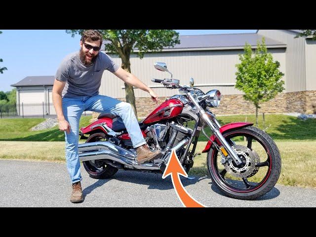 This motorcycle has a HEMI: 1900cc Yamaha Raider