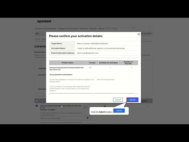 Adding Additional Capacity to an Existing License Key