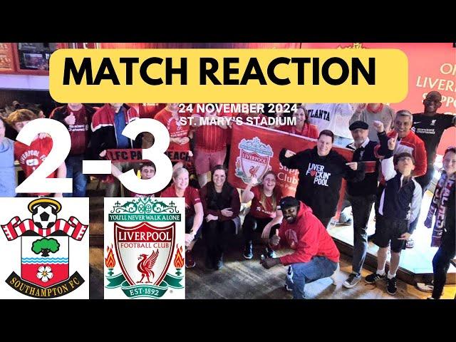 SOUTHAMPTON 2-3 LIVERPOOL FC | D. SZOBOSZLAI SCORES | MO. SALAH SCORES A BRACE | FAN REACTION VIDEO