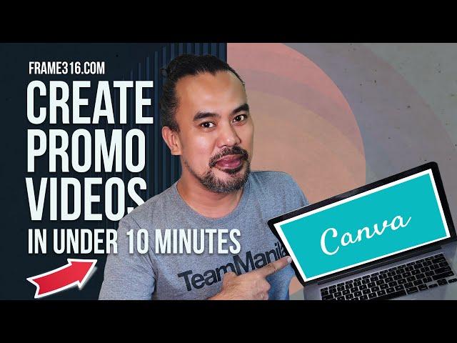 How to Create Promo Videos in Under 10 Minutes - Canva Tutorial