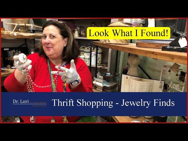 Out in the Open! Gold & Costume Jewelry, Trifari, Monet, African Beads - Thrift with Me Dr. Lori