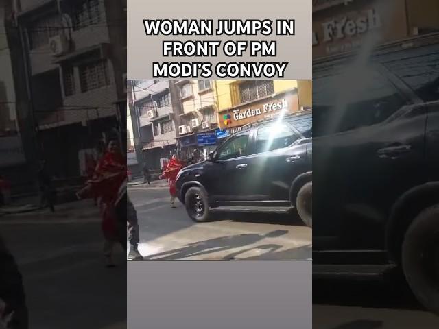 Watch As A Woman Breaches PM Modi’s Security In Ranchi, 3 Policemen Suspended #viral #ranchi #pmmodi