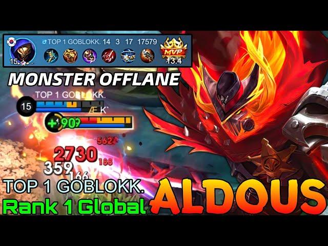 Monster Offlane Aldous VS Supreme Moskov! - Top 1 Global Aldous by TOP 1 GOBLOKK. - Mobile Legends