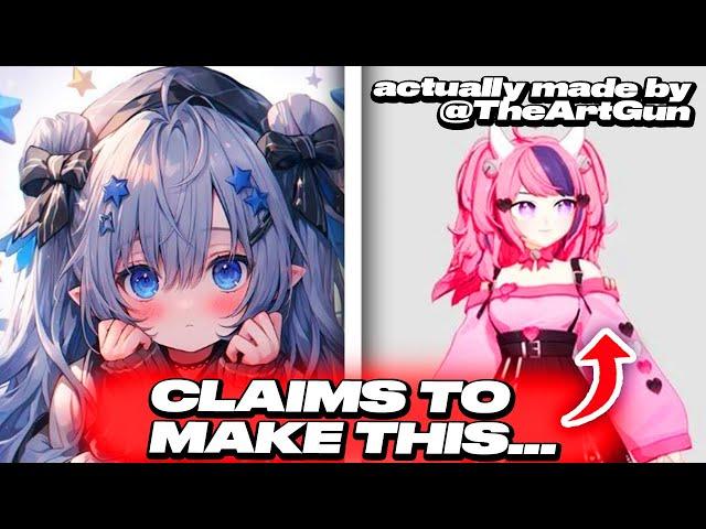 Pre-Debut Vtuber STEALING Art From BIG Vtubers